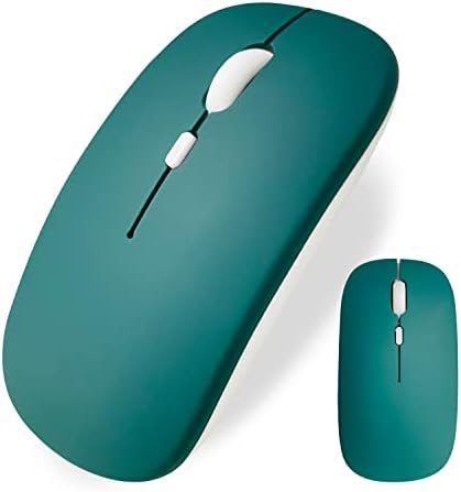 Ultimate Wireless Bluetooth Mouse for i Pad, Mac Book Pro, Air, and PCs – Rechargeable Silent Design for Productivity on the Go – Portable Slim Dual Mode Mouse with LED Indicators and Universal Compatibility