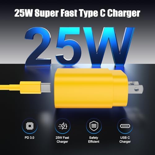 Essri 25 W Fast Charging Power Pack – Ultimate USB-C Wall Adapter Set with 6 ft & 10 ft Cables for i Phone 16/15, i Pad Pro/Mini Compatibility – Ideal Travel & Home Charging Solution for Busy Lifestyles