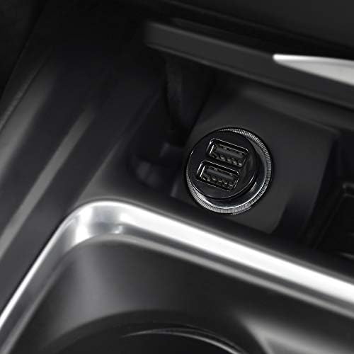 Sleek 2-Pack Dual USB Car Charger for Fast Device Charging – Cable Matters 4.8 A 24 W Flush Mount Adapter for Smartphones & Tablets – Compact Design with Enhanced Safety Features for Effortless Travel Power