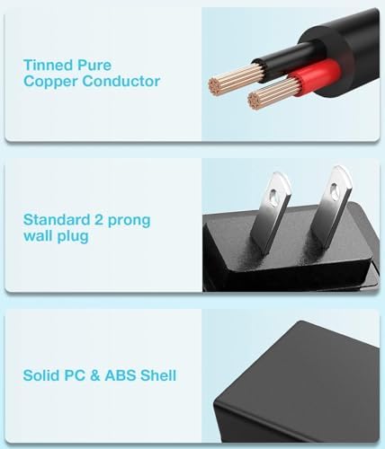 10-Foot Premium 6 V AC Power Adapter Cord for Breg Care Box Models 10701, 10601, 10901 | Reliable HON-Kwang D0660 Charger for Enhanced Device Functionality | Versatile and Durable Power Supply for Seamless Connectivity