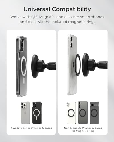 i Ottie i Tap 3 Magnetic Dashboard Smartphone Holder – Universal Car Mount for i Phone & Android with Mag Safe Support, Effortless One-Hand Operation, Quick Adhesive Setup for Secure and Safe Driving