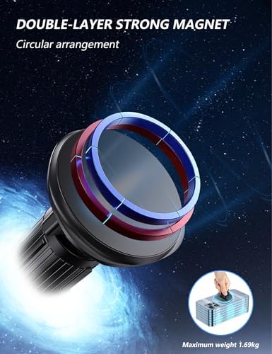 Elevate Your Driving Safety with the 2024 Universal Magnetic Car Vent Phone Mount – Ultimate Hands-Free Holder for i Phone 15, 14, 13 Pro Max & All Smartphones – Advanced Magnetic Grip with Non-Blocking Airflow Design for Uninterrupted Ventilation – Quick Tool-Free Installation & Chic Aesthetic for Any Vehicle Interior
