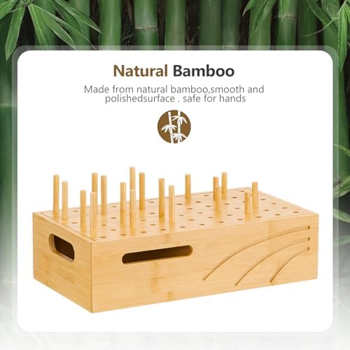 Natural Bamboo Multi-Device Charging Station – Elegant Desk Organizer for Phones, Tablets, and Laptops | Fast Charge & Clutter-Free Solution for Work-from-Home Efficiency | Sustainable & Durable Design for Modern Professionals