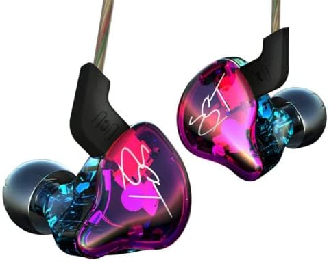 YINYOO KZ ZST Colorful Hybrid In-Ear Earphones – 1 BA + 1 DD Hi-Fi Wired Gaming Headset with Noise Isolation for Superior Audio Clarity – Stylish, Ergonomic Design for Enhanced Comfort and Compatibility