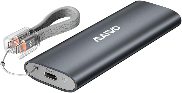 Transform Your Data Storage: MAIWO 8 TB M.2 NVMe SSD Enclosure – USB 3.1 Gen2 Adapter with Tool-Free Installation for Ultra-Fast Transfers Up to 10 Gbps, Ideal for Portable Backups and Expanding Storage Capacity