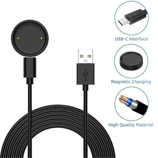 Revolutionary Dual-Pack Amazfit Bip 6 Charger Dock & Eco-Conscious Fast Charging Cable – Effortless Magnetic Integration for Uninterrupted Smartwatch Power Supply Anywhere You Go