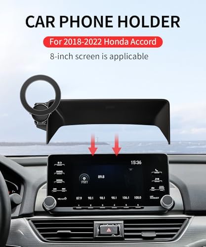 Maser Weller Premium Car Phone Holder for 2018-2022 Honda Accord: 360° Rotatable Mount with Mag Safe Compatibility – Secure Clip Design for Enhanced Safety and Convenience Without Blocking Air Vents – Ideal for 8-Inch Screens and Daily Use