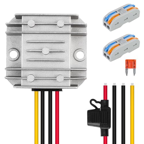 Ultimate 24 V 145 W DC-DC Voltage Regulator – Versatile Step Down/Up Converter (9 V-40 V to 24 V, 6 A) – Durable Waterproof Power Supply for Enhanced Golf Cart Performance and Accessory Compatibility