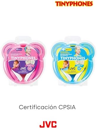 JVC Kids Volume Limiter Headphones with Adjustable Length – Safe Toddler Earbuds in Pink with Fun Stickers for Personalization – Durable, Lightweight Design for Young Listeners – Perfect for Travel and Everyday Use – Enhanced Compatibility for Seamless Device Connection