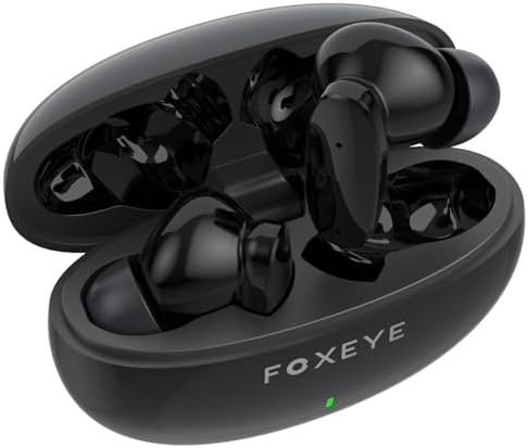 Experience Audio Freedom with Foxeye Bluetooth 5.3 Wireless Earbuds – 30-Hour Playtime for Uninterrupted Listening – Deep Bass and Advanced Noise Cancellation for Music, Gaming, and Calls – Lightweight, Stylish White Design for All-Day Comfort and Performance