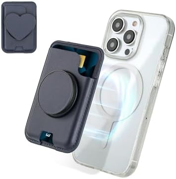 Isee Magnetic Card Holder Wallet for i Phone 16/15/14/13/12 – Chic Light Pink Mag Safe Accessory with Expanding Grip for Secure Card Storage – Compact, Stylish, and Practical Everyday Solution for On-the-Go Convenience