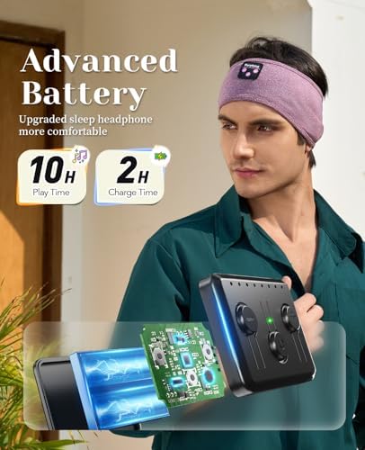 Perytong Wireless Bluetooth Sports Headband Headphones – Ultimate Comfort & Crystal-Clear Sound for Sleep, Yoga & Jogging – Perfect for Insomnia Relief, Meditation, and Easy Device Pairing