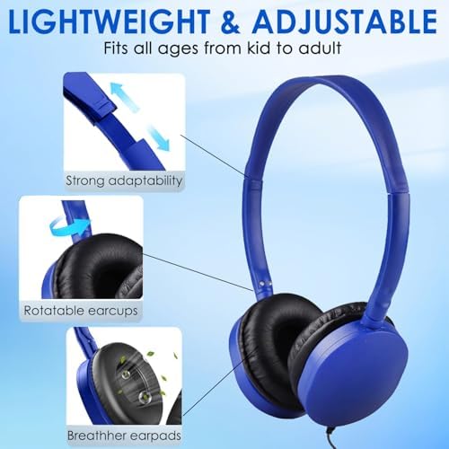Classroom-Ready 10 Pack Kids Headphones – Ultra-Comfortable & Robust Earbuds for Students, Toddlers, and Teens – Superior Sound Quality & Multi-Device Compatibility – Perfect Headphone Set for Enriching Educational Engagement