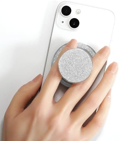 Chic Pink Glitter Phone Grip & Stand – Stylish Mag Safe-Compatible Accessory for Ultimate Security and Hands-Free Convenience – Ergonomic Design for Effortless Multitasking and Enhanced Device Protection
