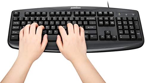 Durable & Washable Perixx PERIBOARD-517 Wired USB Keyboard – IP65 Certified, Ergonomic Design for Home & Office Use, Enhanced Compatibility with Windows & mac OS, Ideal for Quick Cleaning and Hygiene