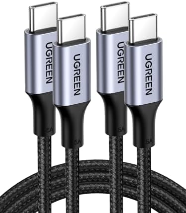 UGREEN 100 W USB C Fast Charging Cable – 10 FT High-Speed Durable Charger for i Phone 16, Mac Book Pro, and Samsung Galaxy S24/S23/S22 Ultra – Enhanced Compatibility for Efficient Power Delivery and Data Transfer