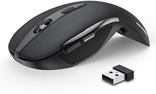 TECKNET Ultra-Portable Folding Wireless Mouse with Adjustable DPI – Perfect Travel Companion for Notebook and PC Users – Exceptional 2-Year Battery Life for Uninterrupted Productivity – Ergonomic Design for Comfort and Precision – Reliable 2.4 GHz Wireless Connectivity for Seamless Performance