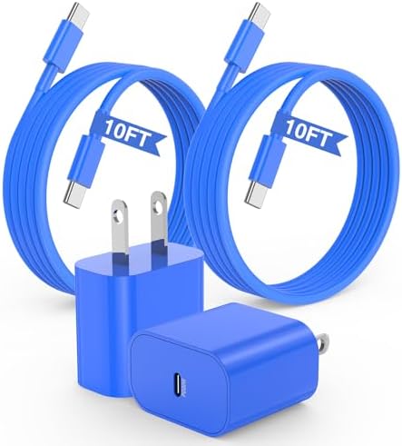 20 W USB-C Fast Charger for i Phone 16/15 Series & i Pad – 6 ft Type C to C Cable, High-Speed Wall Adapter for Optimal Performance, Compact & Durable Power Solution for Apple Devices – Experience Rapid Charging Anywhere