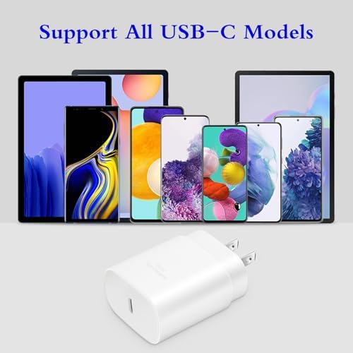 Experience Unmatched Fast Charging with the GUUSMART 2-Pack 25 W Type C Charger & 6 ft USB C Cable – Ideal for Galaxy S23 Ultra, i Phone 15 Series & More – Compact, Lightweight, and Sleek Black Design for On-the-Go Efficiency – Power Up to 3 x Faster with Enhanced Compatibility and Durability