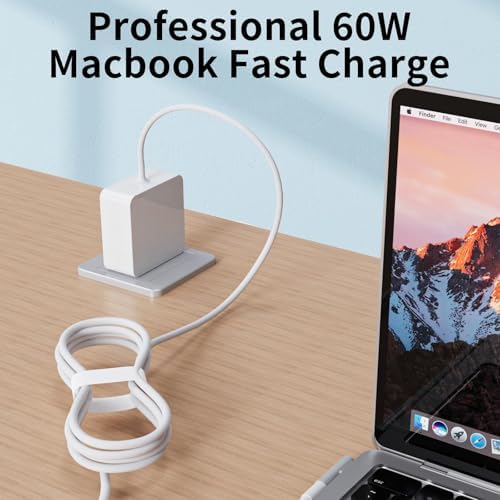 Reliable 60 W Mac Book Pro Charger with L-Tip Connector – Fast, Lightweight AC Adapter for A1278 (2010, 2011) & 13-Inch Models (2009-2011) – Essential Portable Power for On-the-Go Professionals and Students