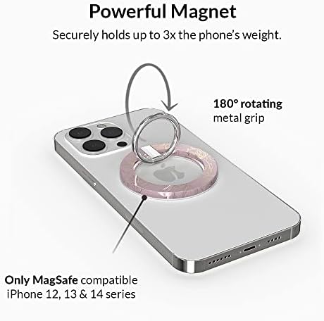 Transform Your i Phone 16, 15, 14, 13, 12 with VELVET CAVIAR’s Amethyst Purple Leopard Mag Safe-Compatible Grip – Stylish Magnetic Ring Holder & Adjustable Stand for Effortless Hands-Free Viewing, Secure Texting, and Enhanced Usability – Elevate Your Mobile Experience with Durable, Lightweight, and Customizable Accessory