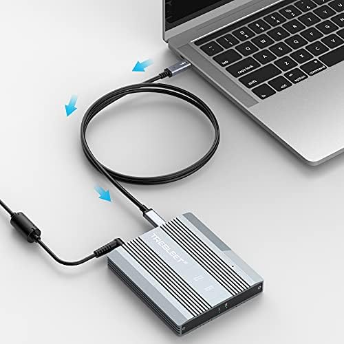 TREBLEET 40 Gbps USB4 Cable: Ultimate Thunderbolt 3 & 4 Compatibility, 6.6 ft Length, 100 W Fast Charging, 5 K@60 Hz Ultra HD Support – Unmatched Performance for Professionals and Tech Enthusiasts