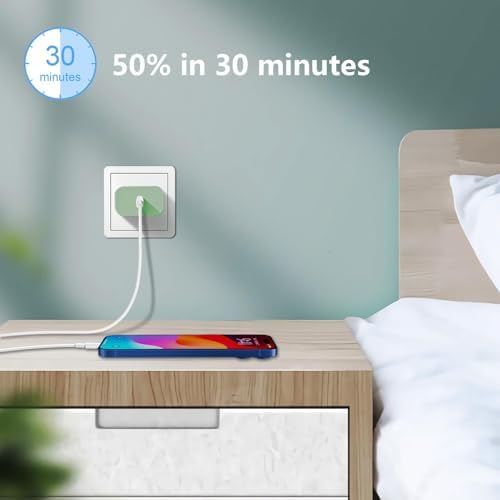 20 W USB C Fast Charging Block 3-Pack for Apple Devices – Compact Wall Adapter for i Phone 11-16, Apple Watch & i Pad – Sleek Purple Design for Enhanced Portability and Efficiency – Universal Compatibility for Optimal Performance