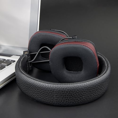 Upgrade Your Marshall Major I/II/III/IV/V Headphones with SOULWIT Cooling Gel Ear Pads – Premium Noise Isolation Cushions for Ultimate Comfort and Enhanced Sound Quality in Sleek Black Gold Design