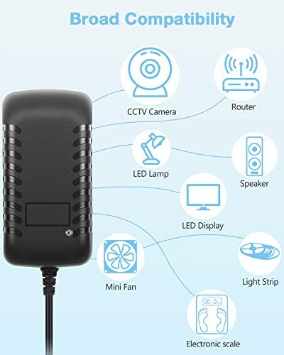 Aclorol 24 V 1 A Dual-Pack Power Supply Adapter – Premium 24 W AC to DC Converter for LED Strip Lighting & CCTV Systems – Universal Wall Charger with 100 V-240 V Input Range – Perfect for 1000 m A, 800 m A, 600 m A, and 400 m A Devices – Includes 5.5 x 2.1 mm & 5.5 x 2.5 mm Connectors – Compact, Durable, and Versatile Power Solution for Home & Commercial Use