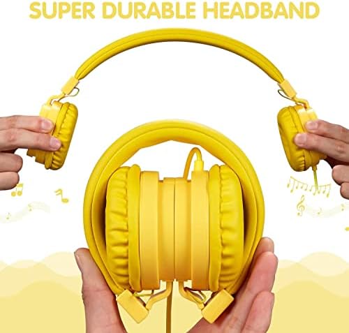 Premium ONTA Kids Headphones – Comfortable Noise-Canceling On-Ear Headset for Young Learners | Durable Wired Earphones Designed for School, Travel, and Home | Perfect Fit for i Pads, Smartphones, and Laptops | Unmatched Sound Quality for Ages 3+