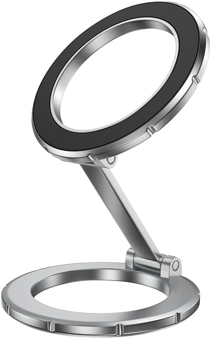 Magnetic Phone Stand, Compatible with MagSafe Phone Stand Holder for Desk, Multi-Functional Foldable, Double-Sided Magnetic Cell Phone Stand, for iPhone 16 15 14 13 12 Magsafe Case – Enhanced Compatibility and Speed