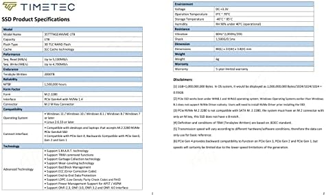 Timetec 512 GB NVMe PCIe Gen3 M.2 2280 SSD – Unmatched Speed and Reliability for Gamers and Creators – Experience Blazing Read Speeds of Up to 2,000 MB/s and Write Speeds of 1,600 MB/s – Perfect Upgrade for Enhanced Performance and Seamless Multitasking in PCs and Laptops – Elevate Your Data Storage with Advanced 3 D NAND Technology for Lasting Durability and Lightning-Fast Transfers – Compact M.2 2280 Form Factor Designed for Effortless Installation and Maximum Compatibility – Transform Your Workflow and Gaming Experience with a High-Performance Solid State Drive That Redefines Speed and Efficiency.