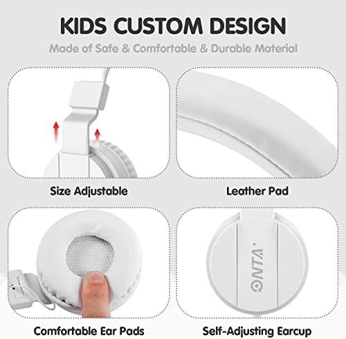 Premium ONTA Kids Headphones – Comfortable Noise-Canceling On-Ear Headset for Young Learners | Durable Wired Earphones Designed for School, Travel, and Home | Perfect Fit for i Pads, Smartphones, and Laptops | Unmatched Sound Quality for Ages 3+