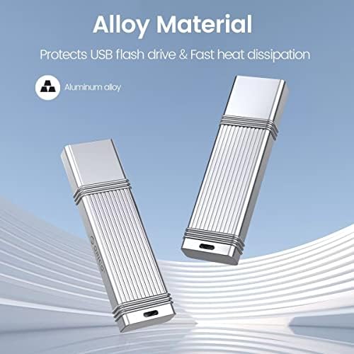 ORICO USB 3.2 512 GB Flash Drive – High-Speed 405 MB/s Memory Stick with Keychain, Durable Metal Design for Effortless Data Storage and File Transfers on Computer/Laptop