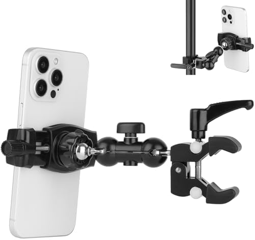 Versatile 360° Adjustable Tablet Holder for Treadmills, Spin Bikes, Strollers, and More – Compatible with 7-12.9″ i Pads, Nexus, Fire HD, e-Books, LG G, and Switch – Enhance Your Workout and Leisure Experience with Secure, Stable Mounting Solutions