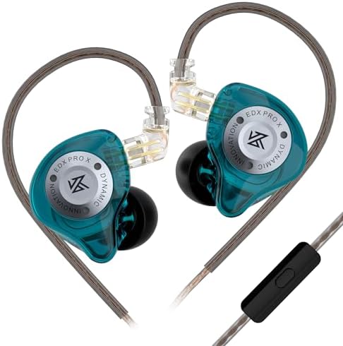 KZ EDX Pro X Hi-Fi In-Ear Monitors – Superior Sound Engineering for Audiophiles, DJs, and Vocalists – Deep Bass Precision with Customizable Detachable Cables – Ergonomically Crafted for Ultimate Comfort and Device Versatility – Experience Elevated Listening with Lightweight Design and Noise Isolation