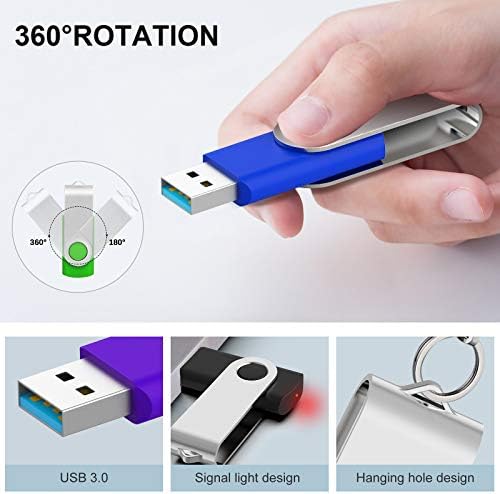 KOOTION 10-Pack USB 3.0 Flash Drives – 32 GB Swivel Thumb Drives in Vibrant Colors for Fast Data Transfer and Portable Storage Solutions Unleash your data storage potential with the KOOTION 10-Pack USB 3.0 Flash Drives, featuring 32 GB of reliable memory in a stylish swivel design. Perfect for professionals, students, and anyone needing versatile storage, these USB sticks ensure high-speed data transfer and easy access to your files. The vibrant mix of colors not only adds a personal touch but also makes organization effortless. With robust construction for durability and a convenient keychain feature, these thumb drives are designed for on-the-go use, ensuring your important files are always within reach. Experience seamless compatibility with various devices and plug-and-play functionality that eliminates setup hassles. Secure your data while enjoying the benefits of enhanced performance and convenience with KOOTION – your ideal portable data storage solution!