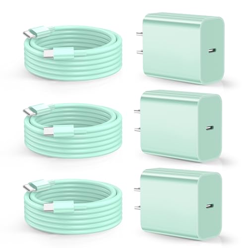 Dayaoncy Light Green USB C Cable & Charger Block Set – 3 Pack of 10 ft Fast Charging Cables for Ultimate Device Compatibility and Durability Dayaoncy Light Green USB C Cable & Charger Block Set – 3 Pack of 10 ft Fast Charging Cables for Ultimate Device Compatibility and Durability