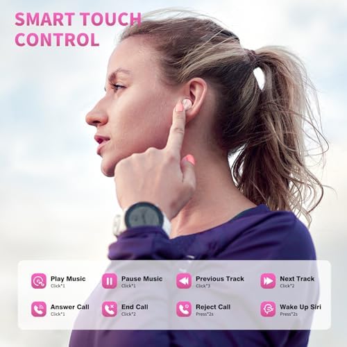 Revolutionary True Wireless Earbuds with Advanced Bluetooth 5.3 Technology – Unmatched Noise-Canceling Earphones Compatible with i Phone 16 Pro Max & Samsung Galaxy S25 – Lightweight Ergonomic Design, Superior HD Microphone, and Extended Battery Life for Ultimate Audio Freedom