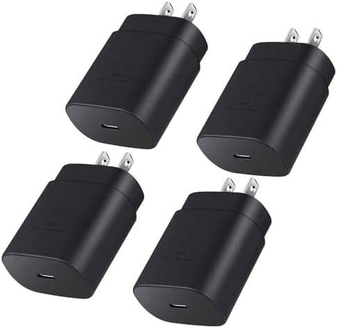 Rapid 25 W USB-C Wall Charger for Samsung Galaxy Devices – High-Speed Type-C Power Adapter with 6.6 ft Extended Charging Cable for Ultimate Flexibility and Device Compatibility – Ideal for S24 Series, S23 Ultra, S22, S21, S20, and Note Lineup
