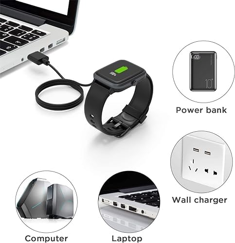 Universal Magnetic Smart Watch Charger 2-Pack – Fast Charging Cable for 7.5 mm to 8 mm Pin Spacing – Reliable Smartwatch Accessories for Effortless Power Up and Enhanced Compatibility