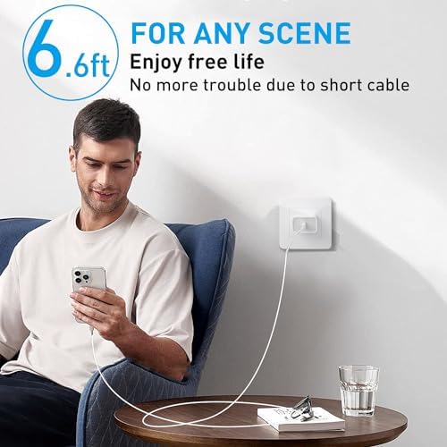 Ocupwei 20 W USB C Fast Charging Block – Dual Pack PD 3.0 Power Adapter for i Phone 16/15/14/13/12/11, i Pad, Samsung & Google Devices – Compact & Reliable Wall Charger with Built-In Safety Features for Home & Travel