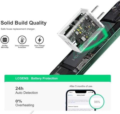 Dual-Port 20 W USB-C Fast Charger 2-Pack – Ultimate Power Delivery Solution for i Phone 11-16 Pro Max, Samsung Galaxy & More – Compact, Durable Wall Charger for i Pad Pro, Air Pods 4 & Apple Watch 10 – Perfect for Home & Travel Use with Universal Compatibility and Rapid Charging Efficiency