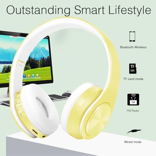 Lightweight Pink RAT TAIL V5.0 Bluetooth Over-Ear Headphones – Foldable Design with Micro SD/TF Card & FM Radio for Ultimate Audio Experience – Perfect Wireless & Wired Headset for Music Lovers on the Move