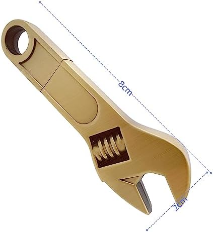 Sleek 128 GB Metal Wrench USB Flash Drive – High-Speed, Stylish Pendrive for All Devices, Ultimate Data Storage Solution