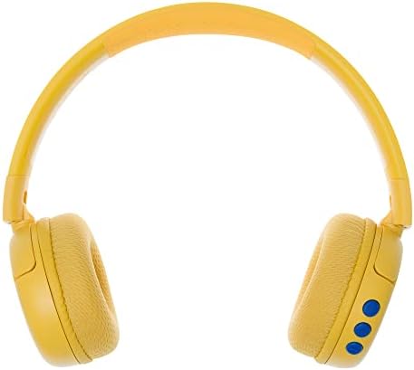 Kid-Safe Bluetooth Headphones in Vibrant Green – Buddy Phones POP for Young Listeners with Volume Limiting & Built-In Microphone – Portable & Foldable Design for Ultimate Comfort in Online Learning, Gaming, and Music Enjoyment – Compatible with i Phone, i Pad, Tablets, and PCs