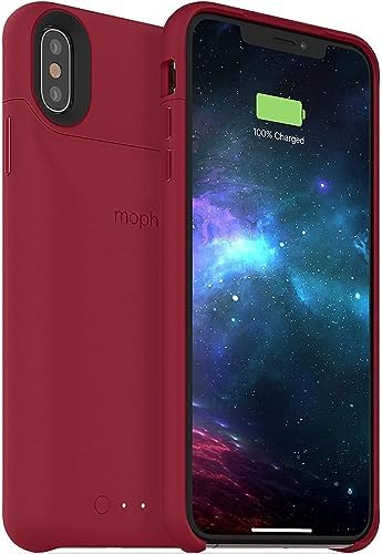 mophie Juice Pack Access for i Phone XS/X – Ultra-Slim Wireless Battery Case in Dark Red – 2,000 m Ah Power Bank for Seamless Charging and Stylish Protection – Elevate Your Device with Enhanced Compatibility and Speed