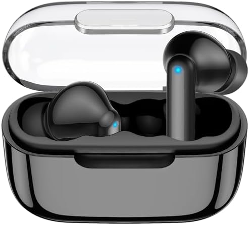 Kurdene Bluetooth 5.3 Wireless Earbuds – Stylish Pink Deep Bass Earphones with 48-Hour Playtime, Sweatproof Design for Active Lifestyles, Crystal-Clear Call Quality, and Ultra-Lightweight Comfort for On-the-Go Audio Excellence