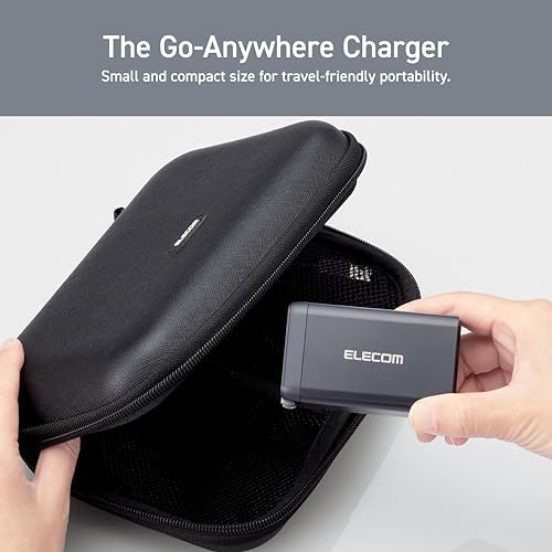 Ultra-Fast ELECOM 150 W USB-C Wall Charger Block – Compact Multi-Port Ga N II Adapter for Rapid Charging of Laptops, Tablets, i Phones & More – Enhanced Safety Features for All Devices – Perfect for On-the-Go Charging Solutions