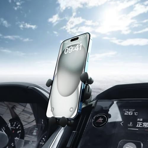 KUNGKIC Premium Rotating Smartphone Mount for 2023-2025 Subaru Crosstrek | Universal Car Cradle for 3.5-5.5 Inch Devices | Stylish Aluminum Design for Enhanced Interior | Hands-Free Navigation and Calls Made Easy | Quick Installation with Superior Grip Stability